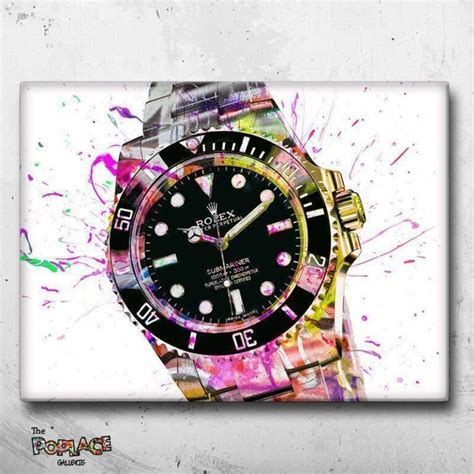 tableau pop art rolex